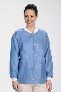 Disposible Lab Coatblue Ansell Pack
